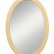 Бежевое овальное зеркало "Leontina" арт ST9333