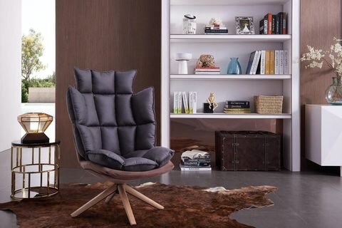 Кресло DС-1565C коричневый HE510-24B/серый
