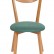 Стул мягкое сиденье/ цвет сиденья - Морская волна  MAXI (Макси) каркас бук, сиденье ткань, натуральный ( бук )