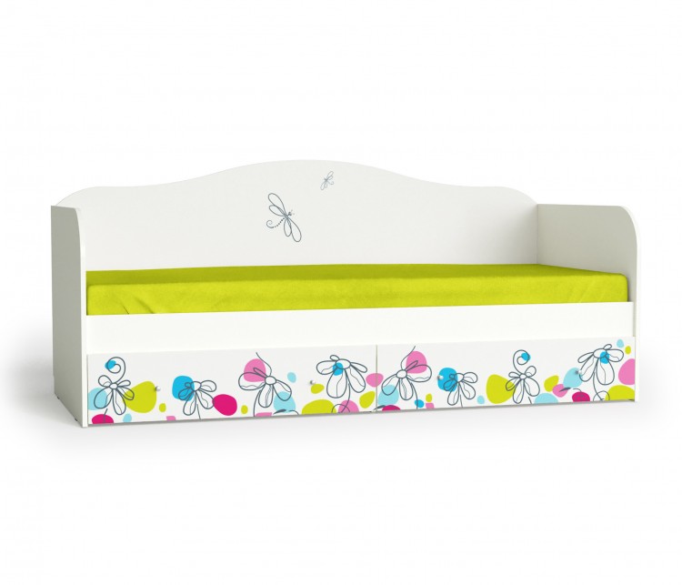 Кровать для детской "Цветы"