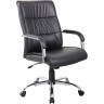 Кресло Riva Chair 9249-1 черное для руководителя, хром, экокожа