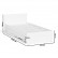 Мори Кровать с ящиками 0900, цвет белый, ШхГхВ 93,5х203,5х70 см., сп.м. 900х2000 мм., без матраса, основание есть