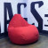 Кресло мешок Аполена (Красный микровельвет) XL 125x85"