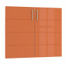 СНЯТО Кухня Лора Кухонный фасад Моби 800 2 двери, цвет манго глянец, ШхГхВ 80х1,6х68 см.