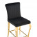 Полубарный стул Joan black / gold
