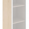 Шкаф колонка с стеклянной дверью в алюминиевой раме (L) и топом WMC 42.7(L) Бук Тиара 432х432х1184 W