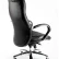 Кресло офисное / Бонд / (black) сталь + хром / черная экокожа