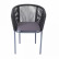 Плетеный стул "Марсель" из эластичных лент, цвет темно-серый