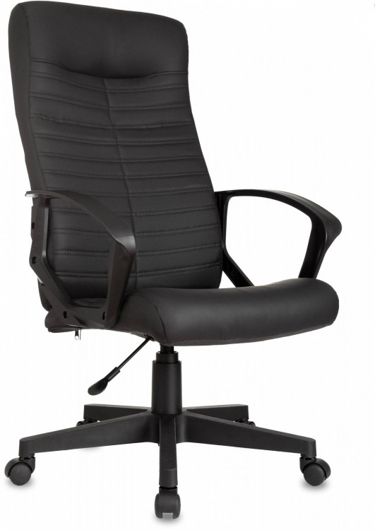 Кресло руководителя Бюрократ CH-480LT, обивка: эко.кожа, цвет: черный (CH-480LT/BLACK-PU)