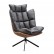 Кресло DС-1565G коричневый HE510-24B/ноги металл