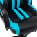 Кресло компьютерное BRABIX «Stripe GM-202», экокожа, черное/голубое, 532509