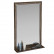 Зеркало 121П коричневый, ШхВ 50х80 см., с полкой, зеркала для офиса, прихожих и ванных комнат