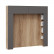 Шкаф навесной со стеллажами и декоративными панелями «Порто» (366) (Яблоня Беллуно/Графит софт)