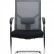 Кресло офисное / Сильвия gray CF / хром / серая сетка/ черна ткань