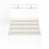 Камелия Кровать 1200, цвет белый, ШхГхВ 123,5х217х78,2 см., сп.м. 1200х2000 мм., без матраса, основание есть