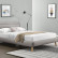 Кровать HALMAR ELANDA 160 (светло-серый)