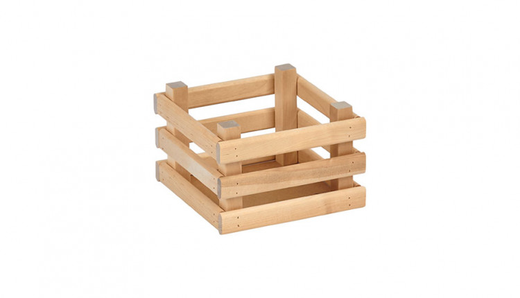 Ящик деревянный для хранения Polini Home Boxy, 18х18х12 см, натуральный