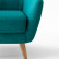 Комплект диван двухместный + кресло MADRID бирюзовый