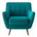 Комплект диван двухместный + кресло MADRID бирюзовый