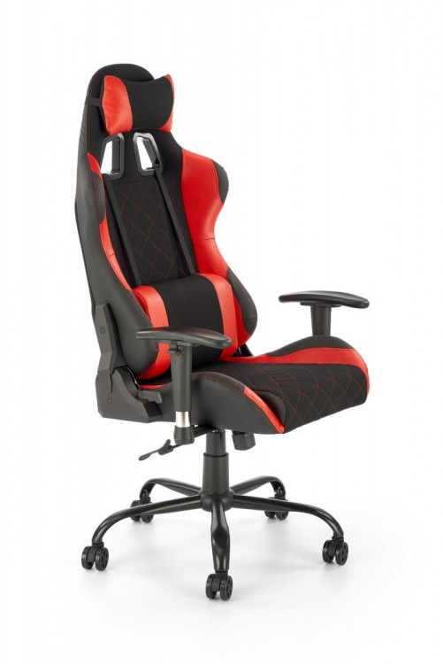Кресло компьютерное Halmar DRAKE (красный/черный)