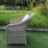 Кресло YH-C1190W обеденное плетеное с подушкой GREVES (ГРЕВЕ) из искусственного ротанга, бежевый меланж