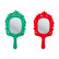 Зеркало Snow White Flock, коллекция "Белоснежные пушинки", в ассортименте 27*49*2,5, Полирезин, Стекло, Зеленый, Красный