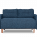 Двухместный диван Parpi 1480х770 h710 Букле Sire  103-26 (синий)