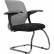 Кресло для посетителя Метта SU-M-4/подл.160/осн.007 светло-серый, сетка/ткань