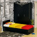 Спальня Стандарт 1-0900, цвет венге, ШхГхВ 93,5х203,5х70 + 135х52х200 см., сп.м. 900х2000 мм., без матраса, основание есть