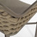 Кресло DeepHouse Кицбюэль плетеное бежевое, подушка ткань бежевая, ножки бежевый металл для кафе, ресторана, дома, кухни