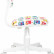 Кресло детское Бюрократ CH-W201NX, обивка: ткань, цвет: белый, рисунок монстры
