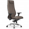 Кресло для руководителя Метта L 1m 50M/2D светло-коричневый, MPES, мультиблок, крестовина алюминий