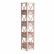 Угловая этажерка Secret De Maison ANGULAIRE 4 ( mod. PE-05 ) дерево павловния, мдф, 34x34x158см, white (белый), ткань - красная клетка