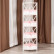 Угловая этажерка Secret De Maison ANGULAIRE 4 ( mod. PE-05 ) дерево павловния, мдф, 34x34x158см, white (белый), ткань - красная клетка