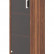 Шкаф-колонка средняя со стеклянной дверью B 421.8 Орех Даллас 475х450х1286 BORN