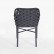 Кресло DeepHouse Кицбюэль плетеное темно-серое, подушка ткань темно-серая, ножки темно-серый металл для кафе, ресторана, дома, кухни