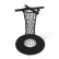 Стол Sheffilton SHT-TU3-1/TT21-6 100/75 керамика черный муар/гранитно-серый