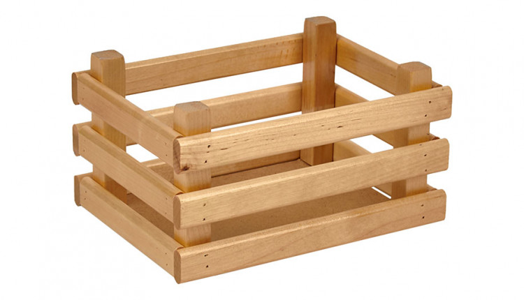 Ящик деревянный для хранения Polini Home Basket, 23х17х12 см, лакированный
