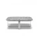Журнальный столик Hamptons отделка мрамор Ash gray, цвет металла полированная сталь FB.ET.HS.7