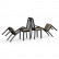 Четыре стула Мебель--24 Гольф-11 разборных, цвет венге, обивка ткань атина коричневая, ШхГхВ 40х40х100 см., от пола до верха сиденья 47 см.