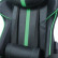 Кресло компьютерное BRABIX «GT Carbon GM-120», две подушки, экокожа, черное/зеленое, 531929