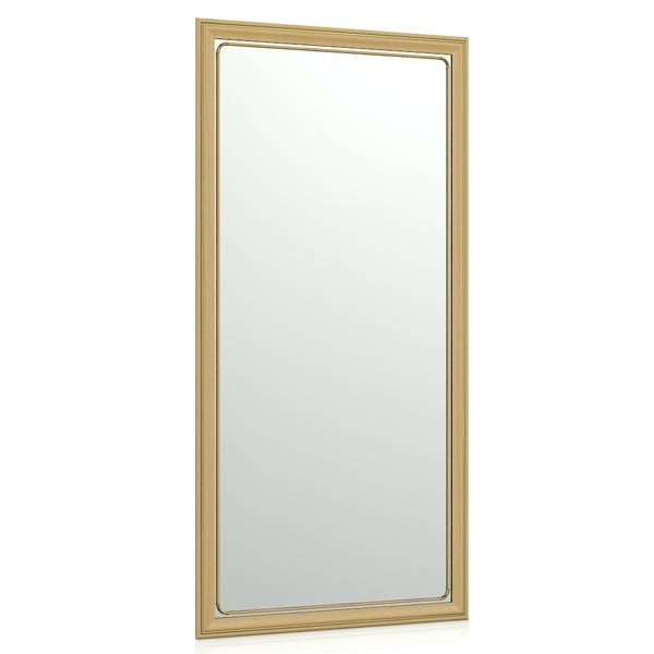 Зеркало 118Б орех, ШхВ 65х130 см., зеркала для офиса, прихожих и ванных комнат, горизонтальное или вертикальное крепление