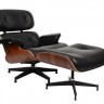 Кресло Eames Lounge Chair &amp; Ottoman Black Premium U.S. Version