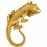 Украшение настенное Lizard, коллекция &quot;Рептилия&quot; 17*40*9, Полирезин, Золотой