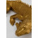 Украшение настенное Lizard, коллекция "Рептилия" 17*40*9, Полирезин, Золотой