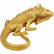 Украшение настенное Lizard, коллекция "Рептилия" 17*40*9, Полирезин, Золотой