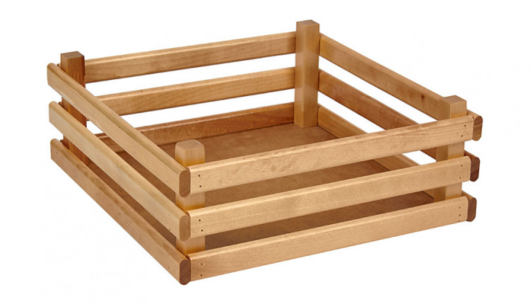 Ящик деревянный для хранения Polini Home Boxy, 32х32х12 см, лакированный