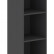 Шкаф колонка с глухой малой дверью (L) и топом XHC 42.5(L) Легно темный 432х432х1955 XTEN