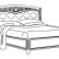 Кровать Curvo Fregio capitonne 180 без изножья (Art. 085LET.44NOAV) - Nostalgia