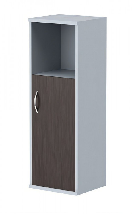 Шкаф колонка с глухой малой дверью СУ-2.1(R) Венге Магия/Металлик 406*365*1200 IMAGO